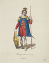 Habit of a Saxon in 447. Ancien Saxon. (1757-1772)