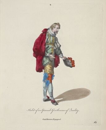 Habit of a Spanish gentlman of quality. Gentilhomme Espagnol. (1757-1772)