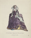 Habit of a Spanish lady with her veil in her hand. Dame Espagnole avec son voile. (1757-1772)