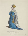 Habit of a Thessalonian bride in 1581. Jeune mariée Thessalonique. (1757-1772)