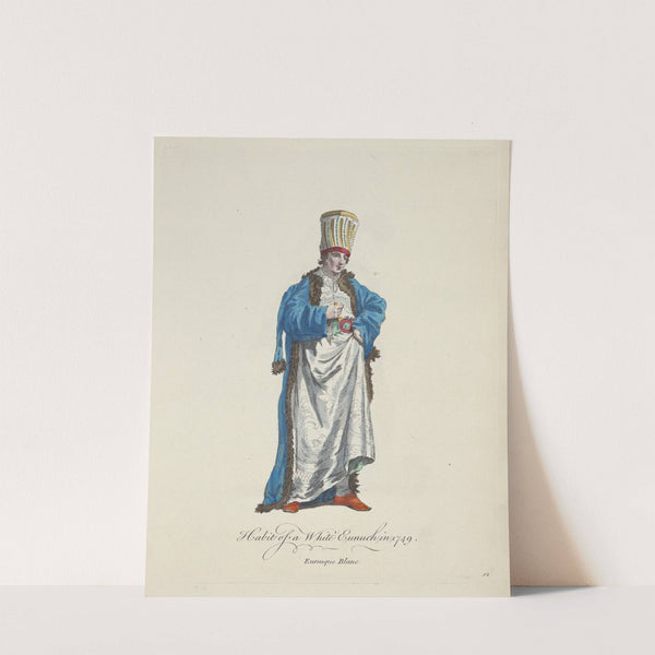 Habit of a white eunuch in 1749. Eunuque blanc. (1757-1772) by Charles Grignion