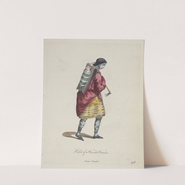 Habit of a Wiendot woman. Femme Wiendot. (1757-1772) by Charles Grignion