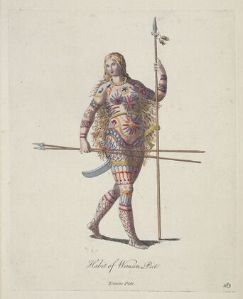Habit of a woman Pict. Femme Picte. (1757-1772)