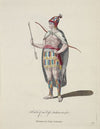 Habit of an East Indian in 1581. Habitant des Indes Orientales. (1757-1772)