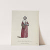 Habit of an English lady in winter, 1641. Dame Angloise en habit d’hyver. (1757-1772) by Charles Grignion