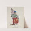 Habit of an ensign of the German infantry in 1588. Enseigne de l’infanterie Allemande. (1757-1772) by Charles Grignion