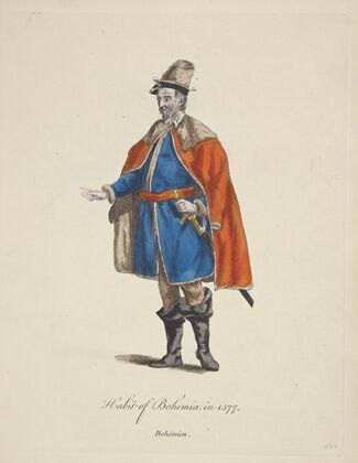 Habit of Bohemia in 1577. Bohémien. (1757-1772)