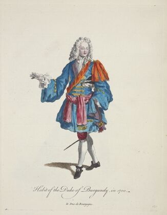 Habit of the Duke of Burgundy in 1700. Le Duc de Bourgogne. (1757-1772)