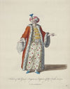 Habit of the grand seignior or emperor of the Turks in 1700. Le grand seignior. (1757-1772)