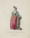 Habit of the wife of a Russian boor in 1768. Femme d’un paysan de Russe. (1757-1772)