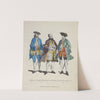 Habits of English gentlemen in the years 1735 (a) 1745 (b) 1755 (c) (1757-1772) by Charles Grignion
