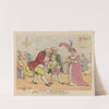 Hackney assembly. The Graces, the Graces, remember the Graces (1812) by Thomas Rowlandson