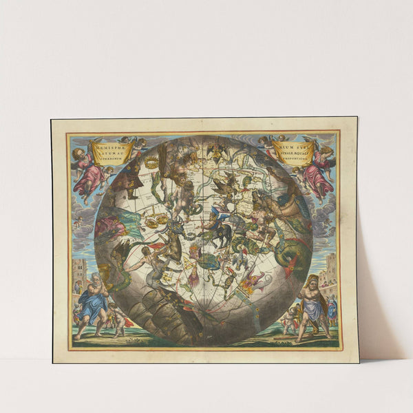 Haemisphaerium Stellatum Australe Cum Aequali Sphaerarum Proportione (1660) by Andreas Cellarius