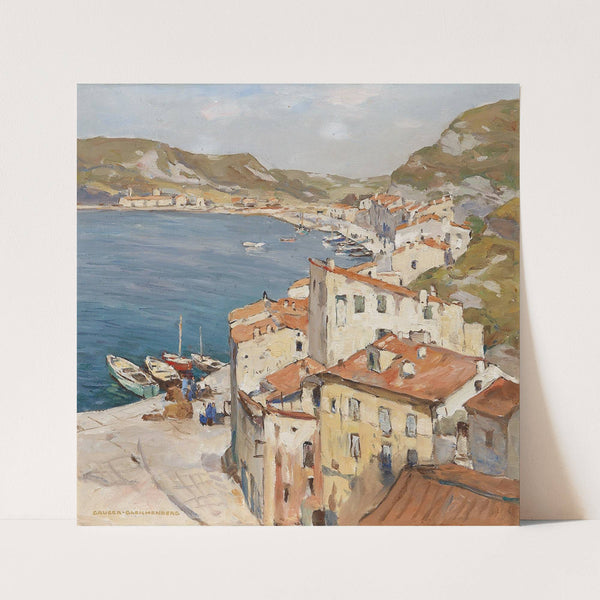 Hafen von Bonifacio by Franz Gruber-Gleichenberg