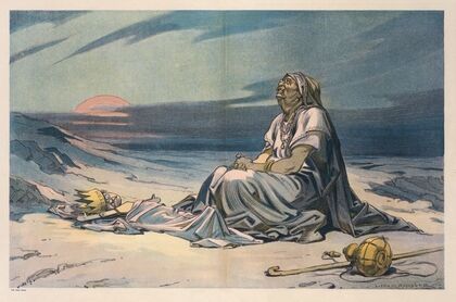 Hagar and Ishmael in the desert — size preview