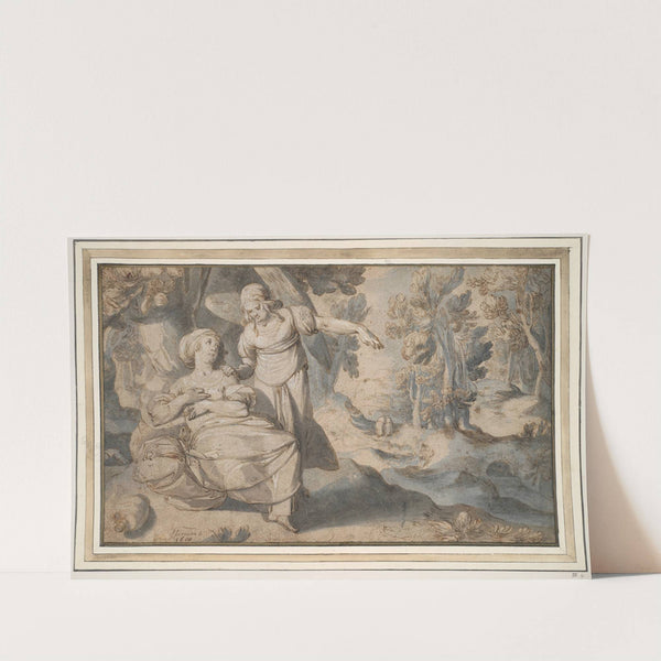 Hagar and the Angel by Pieter Lastman