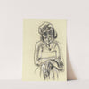 Halbfigurenbildnis einer Frau von vorne by Hanns Ludwig Katz