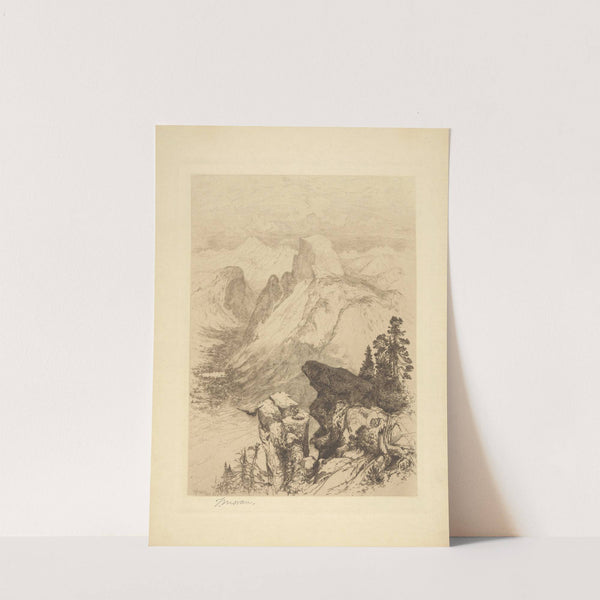 Half Dome at Yosemite (1887) by Thomas Moran