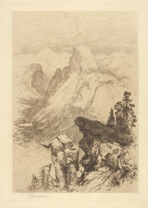 Half Dome at Yosemite. (1887)