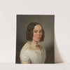 Half-length Portrait of a Young Girl (1849) by Julius Siegfried Uetz