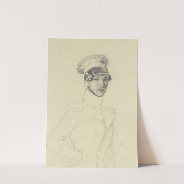Half-length portrait of an officer by Carl Hoff