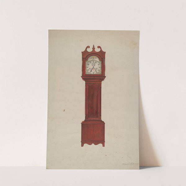 Hall Clock (Grandfather&#039;s Clock) by Theodore Pfitzer