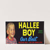 Hallee Boy Produce Label (1930-1950)