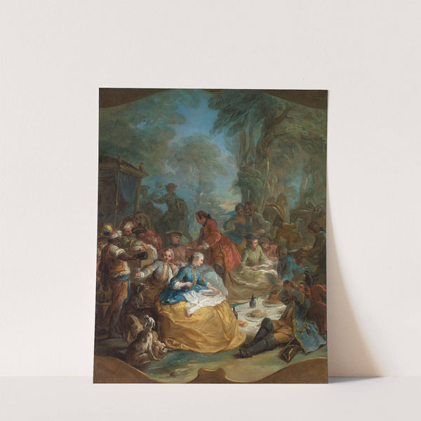 Halt of the Hunt (ca. 1737) by Charles-André van Loo