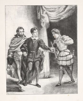 Hamlet and Guildenstern (Act III, scene ii) (1864)
