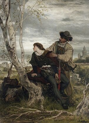 Hamlet and Horatio in the Churchyard
