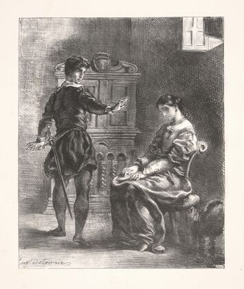 Hamlet and Ophelia (Act III, scene i) (1864)