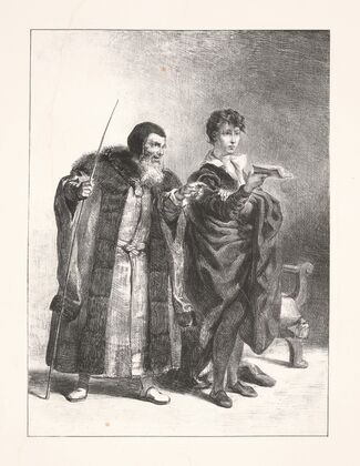 Hamlet and Polonius (Act II, scene ii) (1864)