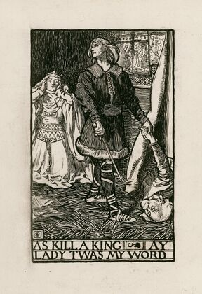 Hamlet; As kill a king, ay lady twas my word Act III Scene IV (1900)