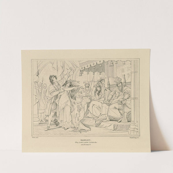 Hamlet. King, Queen, Laertes, Ophelia &c., act IV, sc. v (19th century) by William Francis Starling