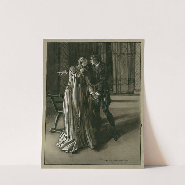 Hamlet ; Ophelia, act III, scene 1, Hamlet; ‘Get thee to a nunnery, why would’st thou be a breeder of sinners’ (1905) by Max Cowper