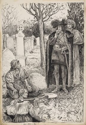 Hamlet, Prince of Denmark. Whose skull is this (1917-1918)