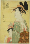 Hanaogi of the Ogiya, from the series ‘Beauties of the Pleasure Quarters (Seiro bijin awase)’