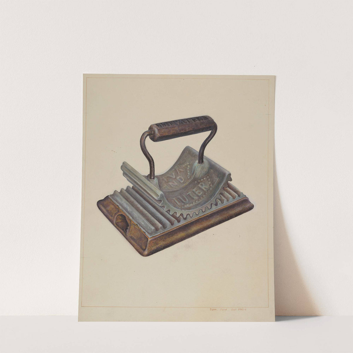 Hand Fluting Iron by Samuel W. Ford