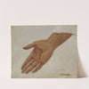 Hand. Sketch for a Picture of Christ by Nils Forsberg