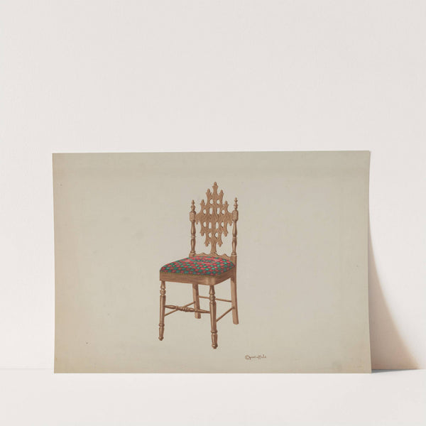 Handcarved Side Chair by Cornelius Christoffels