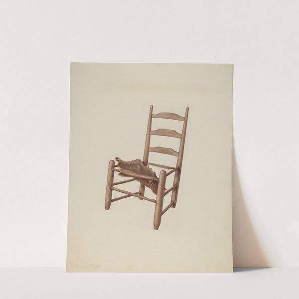 Handmade Chair - Rawhide Seat by Manuel G. Runyan