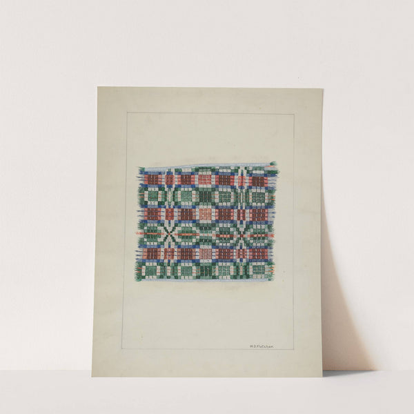 Handwoven Coverlet by William O. Fletcher