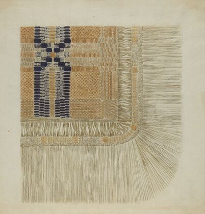 Handwoven Coverlet (Detail)
