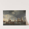 Harbor with Sailboats and Ferry Boat (1650 - 1675) by Hendrick Jacobsz. Dubbels