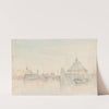 Harbour, Hamburg from the Elbe by Alfred Gomersal Vickers