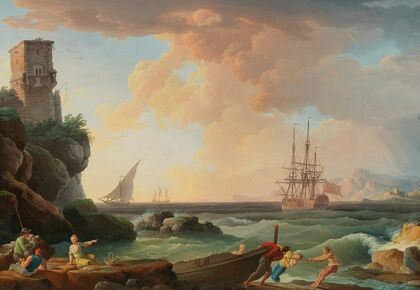 Harbour scene — size preview