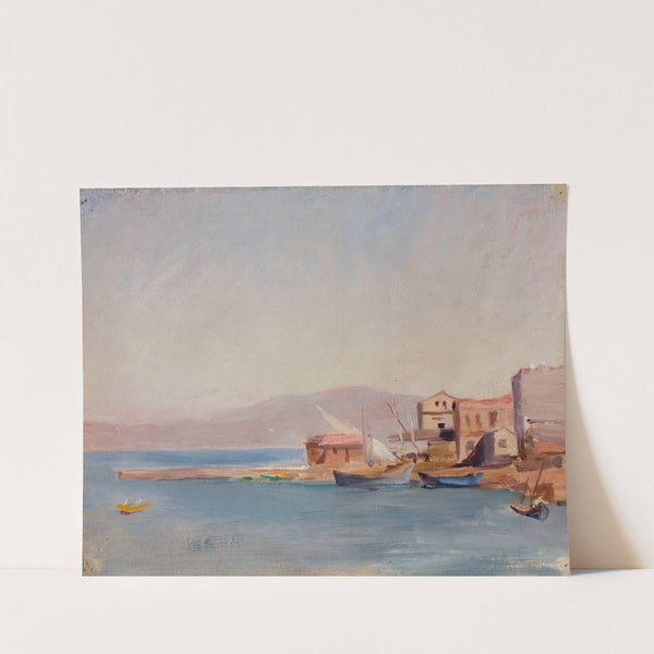Harbour – study. From the journey to Constantinople (1893) by Jan Ciągliński