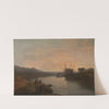 Harlech Castle, from Tygwyn Ferry, Summer&#039;s Evening Twilight by Joseph Mallord William Turner