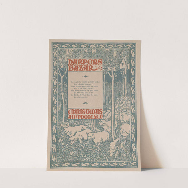 Harper&#039;s Bazar, Christmas A.D. MDCCCXCV by Will Bradley