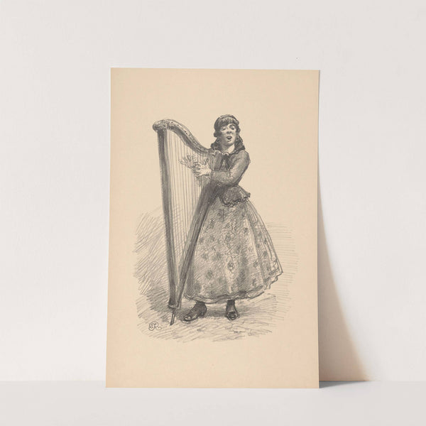 harpist (1926) by Józef Rapacki